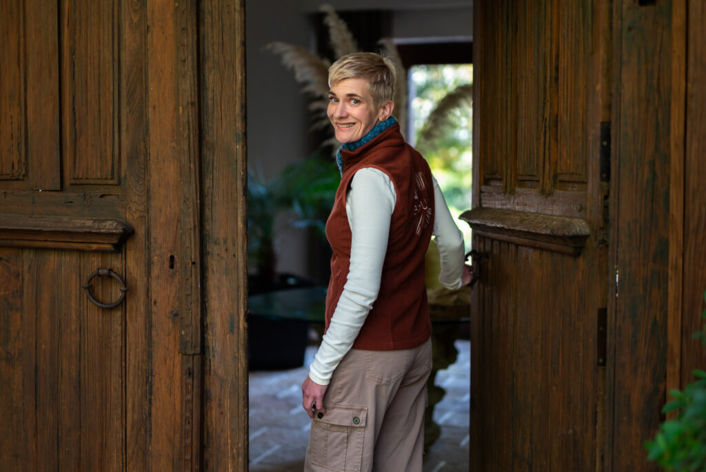 psychedelic retreat entrance